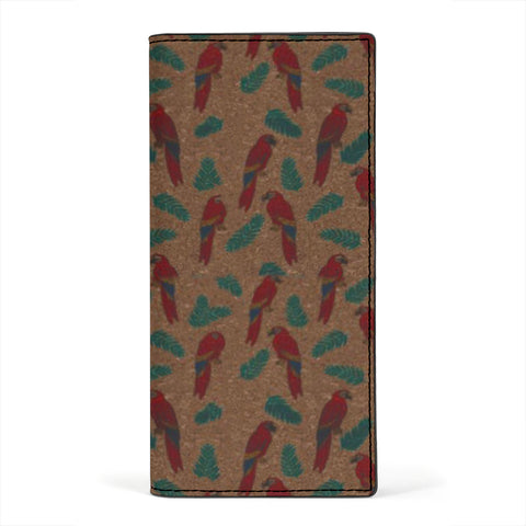 Scarlet macaw Parrot Print Women's Leather Wallet