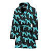 Lakeland Terrier Dog Pattern Print Women's Bath Robe