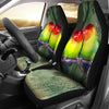 Cute Lovebird Print Car Seat Covers