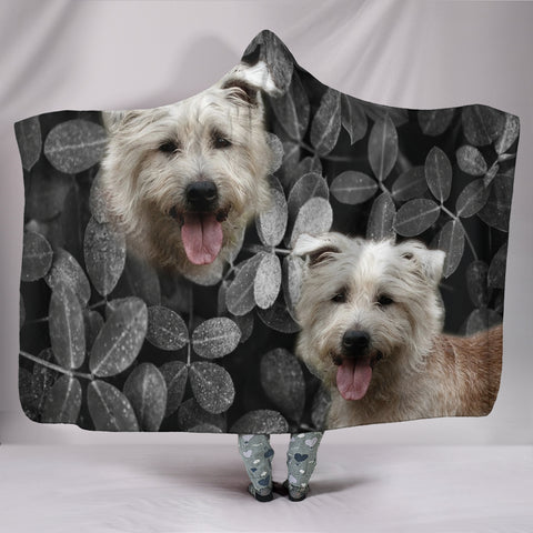 Glen of Imaal Terrier Print Hooded Blanket