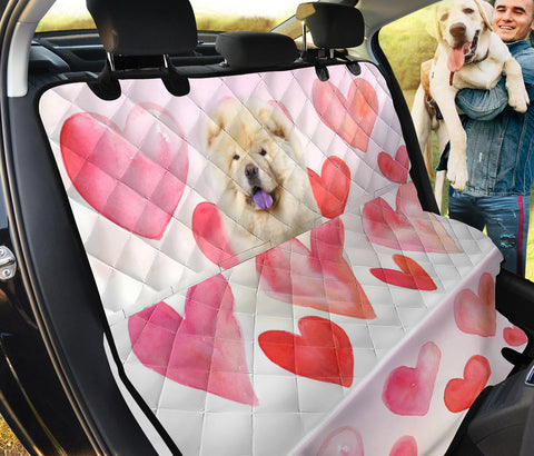 Chow Chow On Heart Print Pet Seat Covers