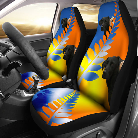 Labrador Dog Print Car Seat Covers