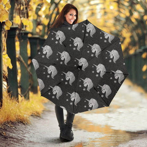 Unicorn Patterns Print Umbrellas