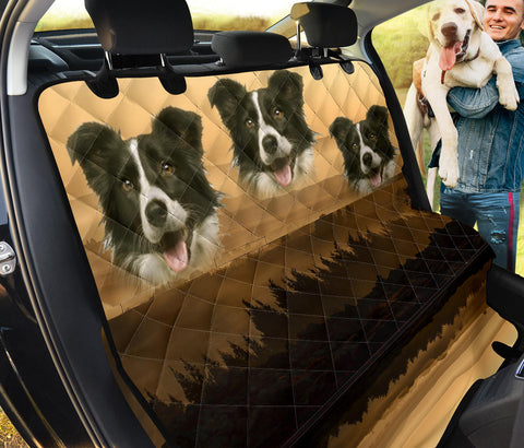 Border Collie Print Pet Seat Covers