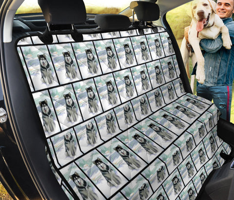 Alaskan Malamute Pattern Print Pet Seat Covers
