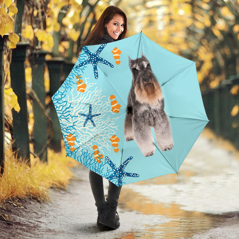 Standard Schnauzer Dog Print Umbrellas