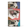 Bulldog Print Women's Leather Wallet