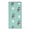 Keeshond Dog Print Women's Leather Wallet