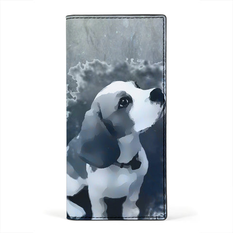 Cute Beagle Print Women's Leather Wallet