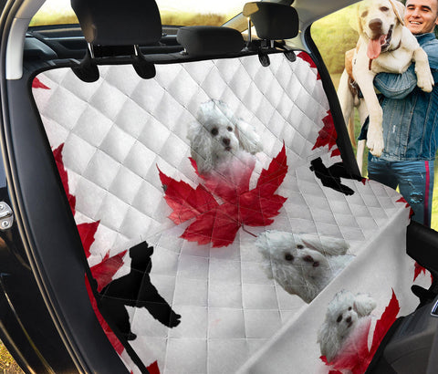 Lovely Poodle Print Pet Seat Covers