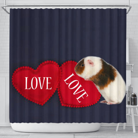 Teddy guinea pig Print Shower Curtain