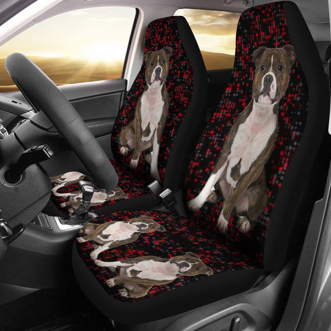 Staffordshire Bull Terrier Print Car Seat Covers