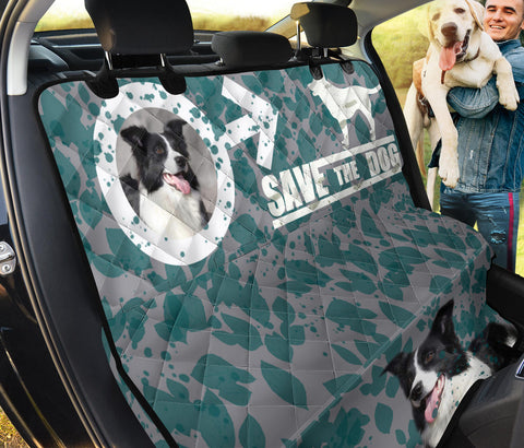 'Save The Dog' Print Pet Seat Covers