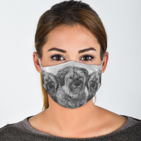 Tibetan Terrier Print Face Mask- Limited Edition