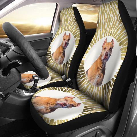 American Pit Bull Terrier Print Car Seat Covers