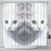 Turkish Angora Cat Print Shower Curtain