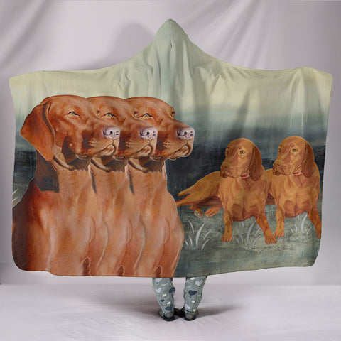 Amazing Vizsla Dog Print Hooded Blanket