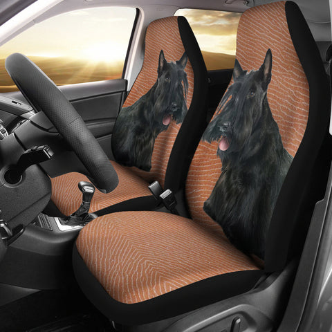 Scottish Terrier Print Car Seat Covers