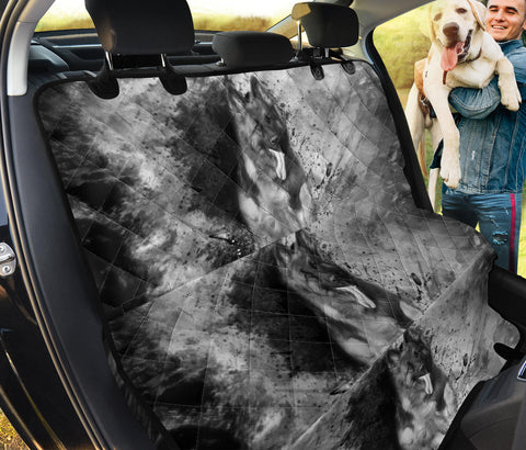 German Shepherd B&W Print Pet Seat Covers