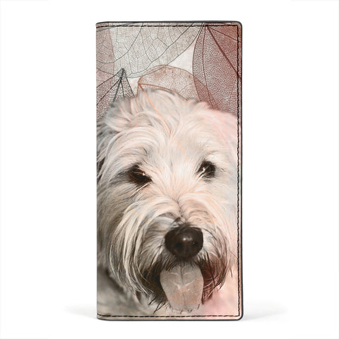 Lovely Briard Dog Print Women's Leather Wallet