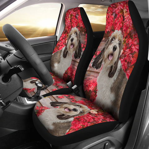 Cute Petit Basset Griffon Vendeen Print Car Seat Covers