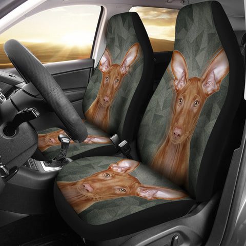 Cute Pharaoh Hound Print Car Seat Covers