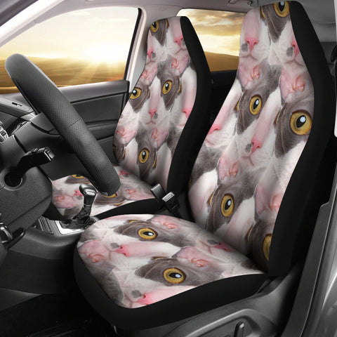 Cornish Rex Cat Print Car Seat Covers