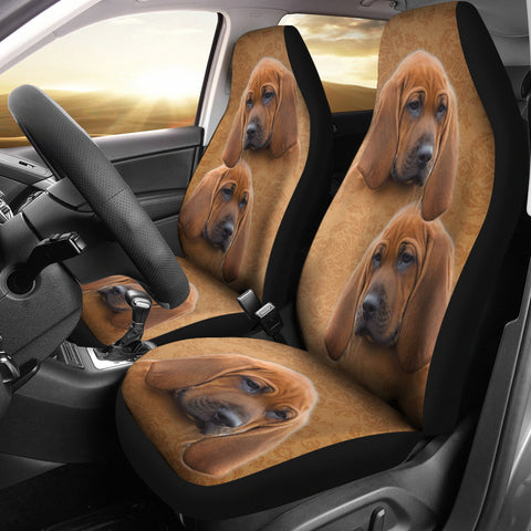 Lovely Redbone Coonhound Print Car Seat Covers