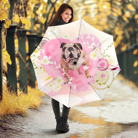 Bulldog Print Umbrellas