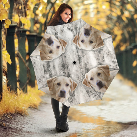 Cute Labrador Retriever Print Umbrellas