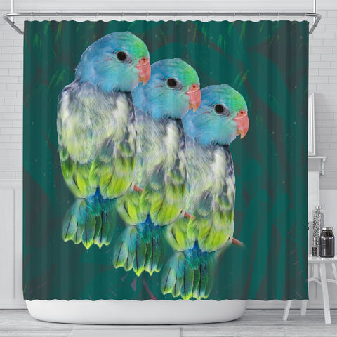 Parrotlets Parrot Print Shower Curtains