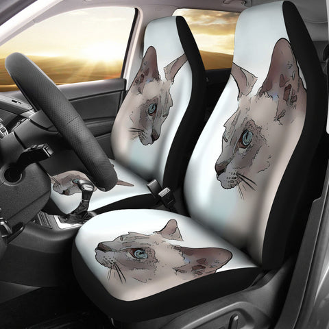 Tonkinese cat Print Car Seat Covers