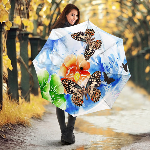 Butterfly floral Print Umbrellas