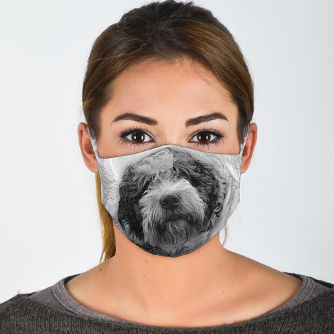 Spanish Water Dog Print Face Mask