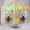 Samoyed dog Print Hooded Blanket