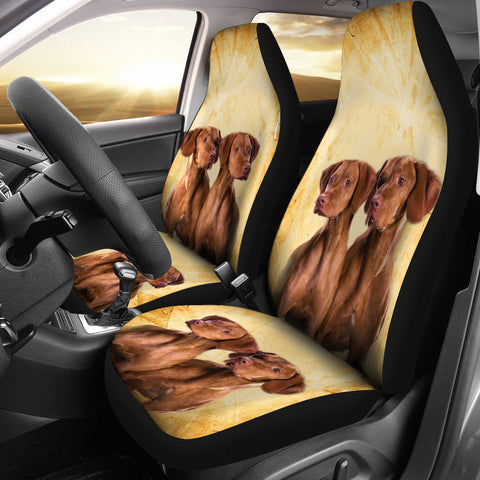 Cute Vizsla Dog Print Car Seat Covers
