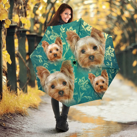 Yorkshire Terrier Print Umbrellas