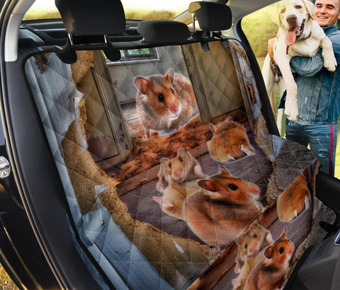 Cute Djungarian Hamster Print Pet Seat Covers