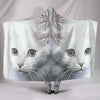 Turkish Angora Cat Print Hooded Blanket