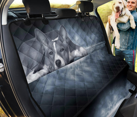 Basenji Dog On Black Print Pet Seat Covers