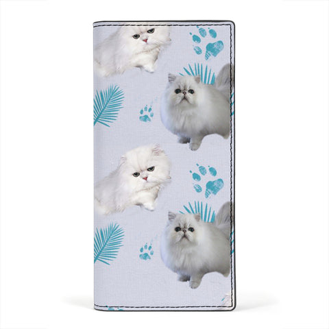 Persian Cat Print Women's Leather Wallet