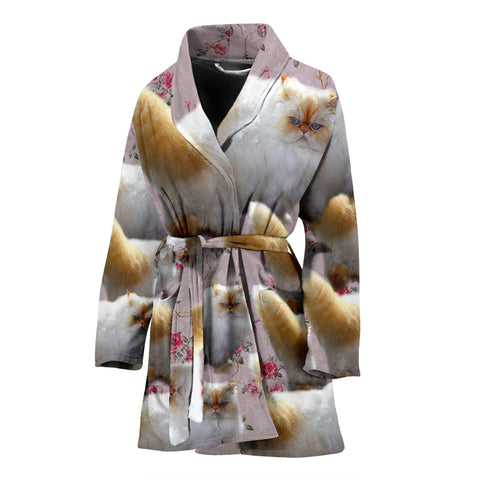 Lovely Himalayan Cat Print Women's Bath Robe