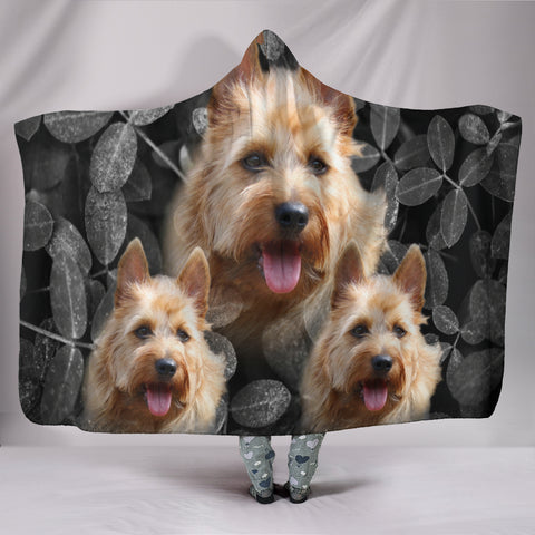 Lovely Australian Terrier Print Hooded Blanket