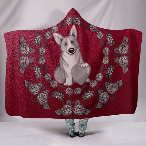 Amazing Pembroke Welsh Corgi Print Hooded Blanket