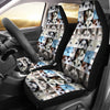 Siberian Husky Eyes Print Car Seat Covers
