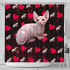 Sphynx Cat Print Shower Curtain