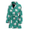 Pomeranian Dog Pattern Print Women's Bath Robe