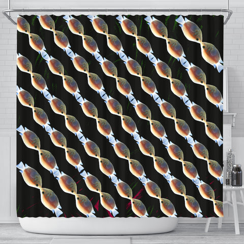 Kissing Gourami Fish Print Shower Curtains