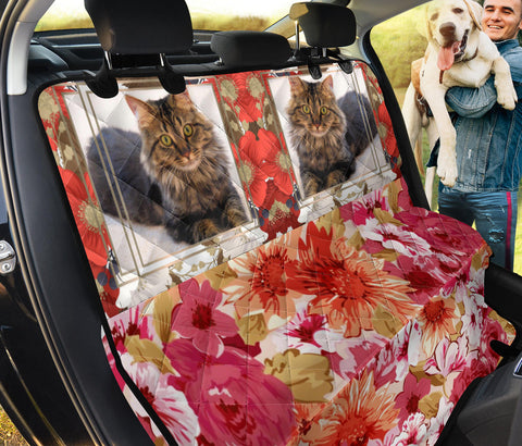 Cute Maine Coon Cat Print Pet Seat Covers