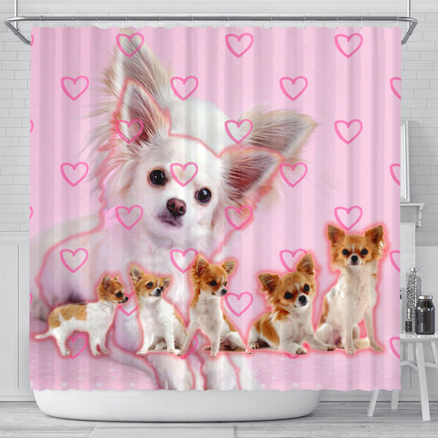 Chihuahua Print Shower Curtains